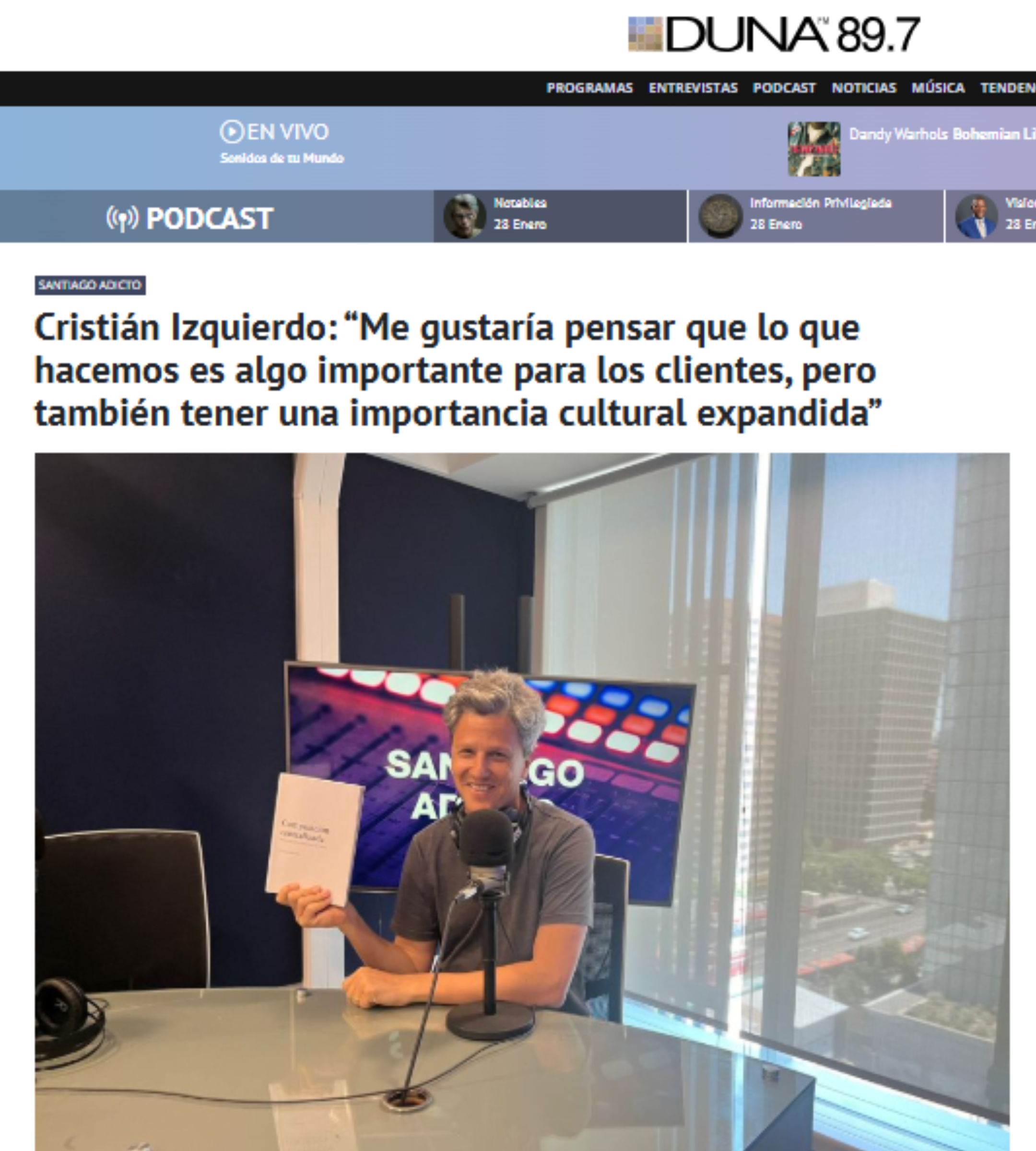 Cristián Izquierdo sobre su libro Composición Centralizada